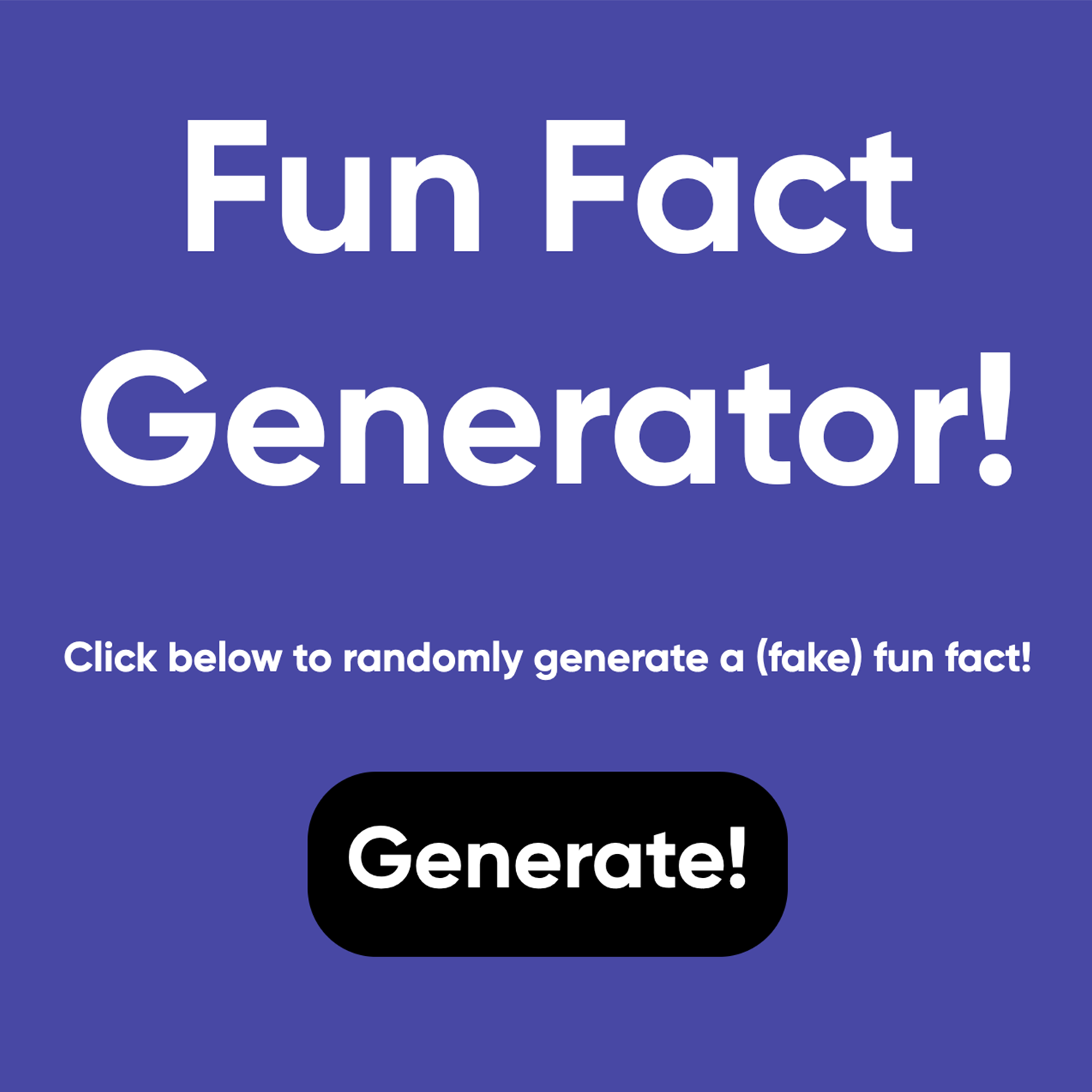 fun fact generator